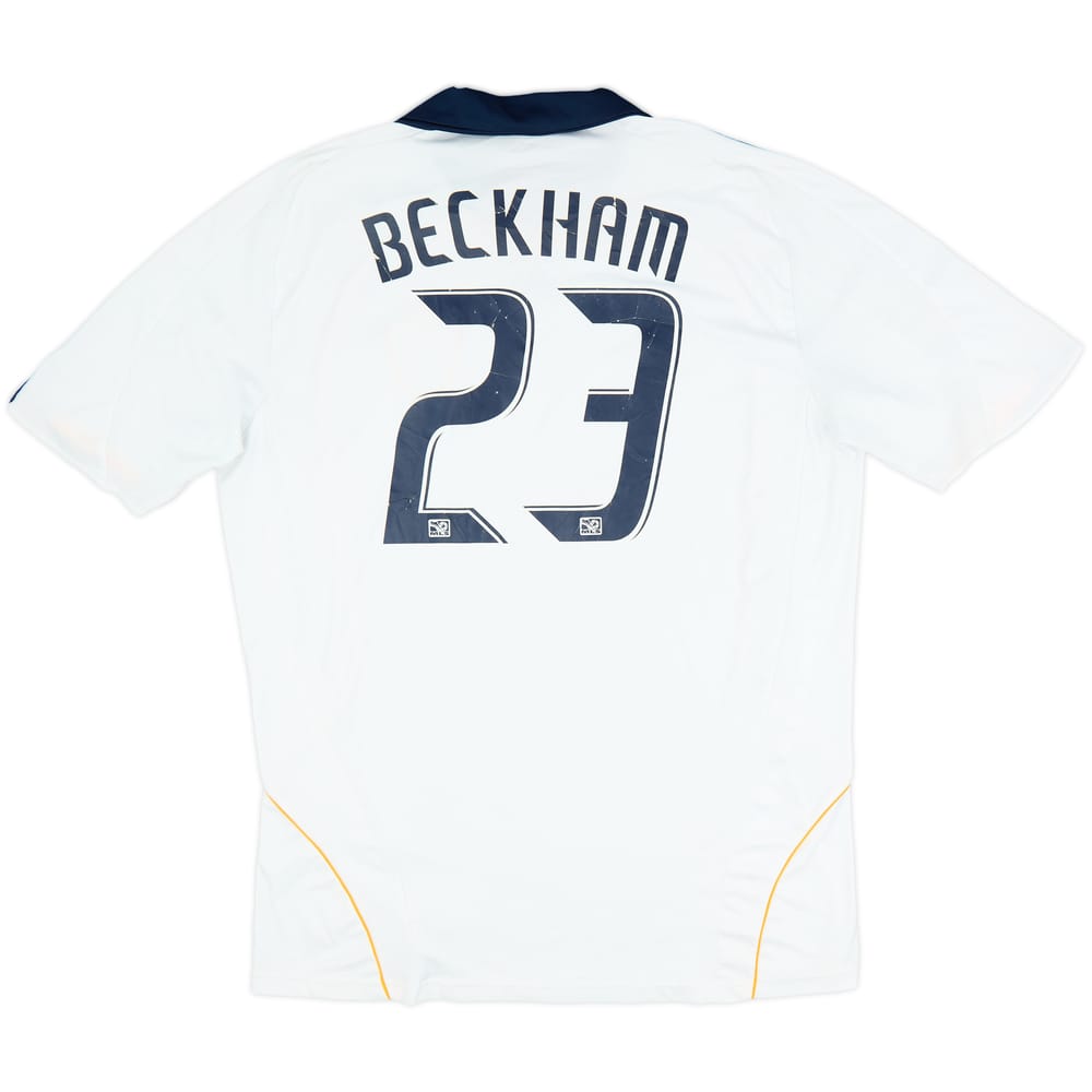 2008-09 LA Galaxy Home Shirt Beckham #23 - 6/10 - (XL)
