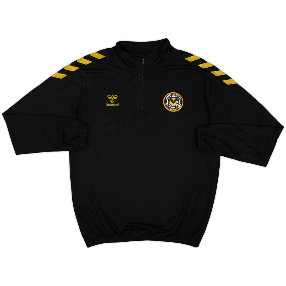 2020-21 Newport County Hummel 1/4 Zip Training Top - 6/10 - (S)