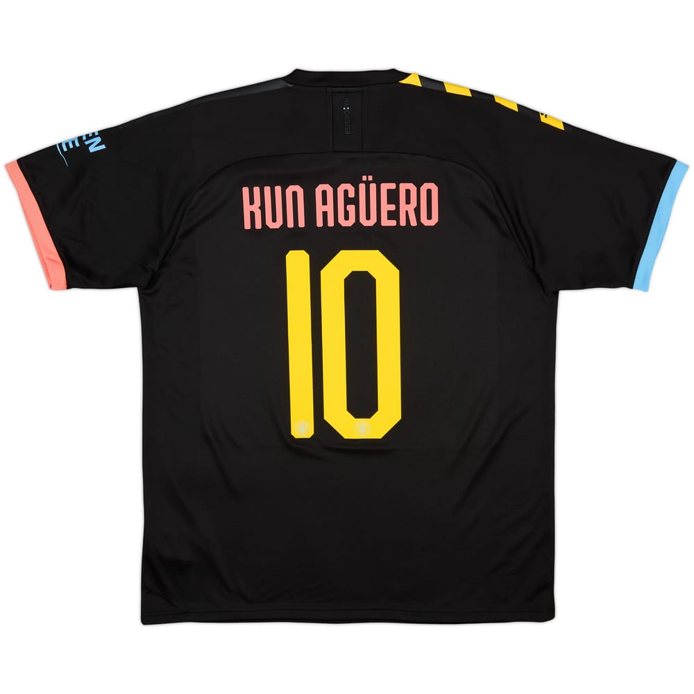 2019-20 Manchester City Away Shirt Kun Aguero #10 - 10/10 - (L)