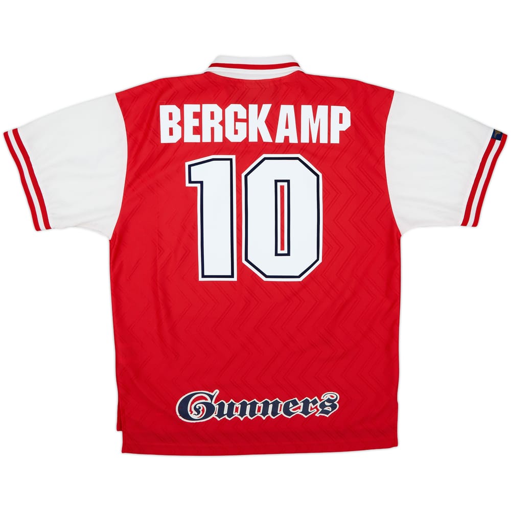1996-98 Arsenal Home Shirt Bergkamp #10 - 8/10 - (XL)
