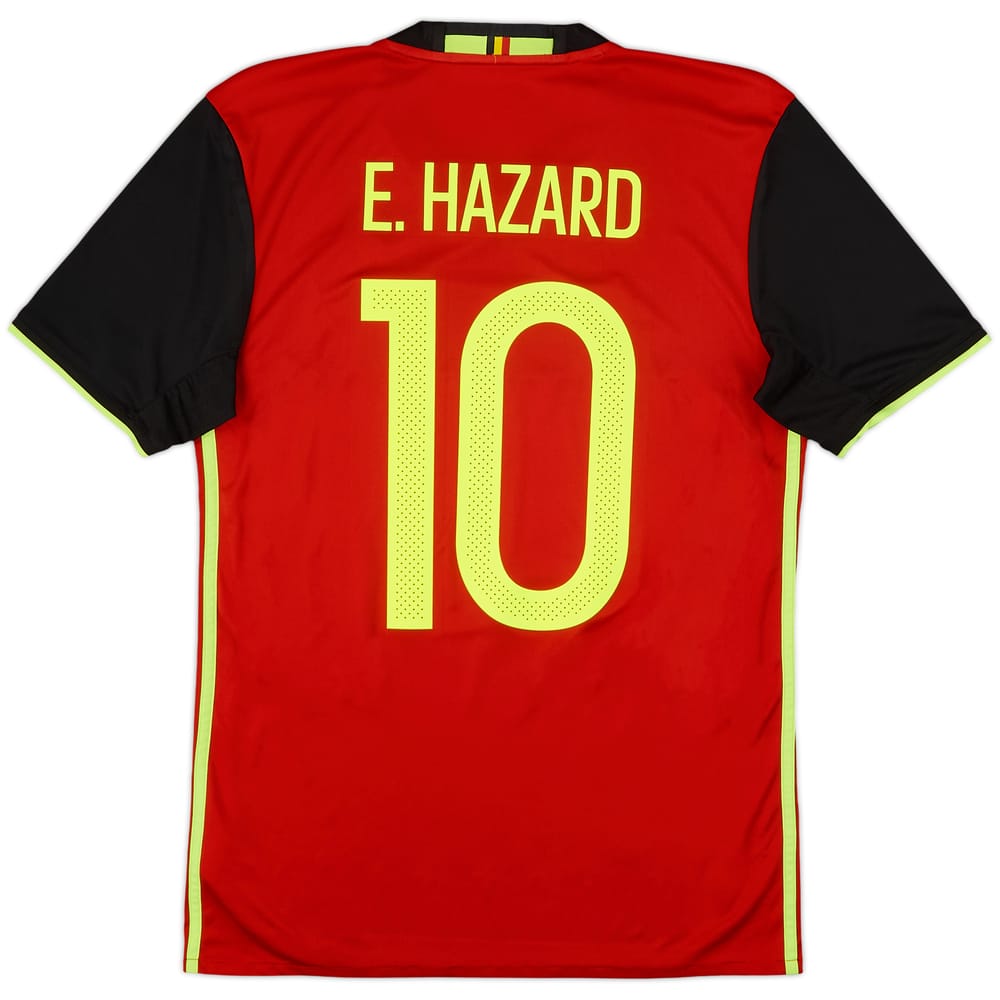 2016-17 Belgium Home Shirt E. Hazard #10 - 10/10 - (S)