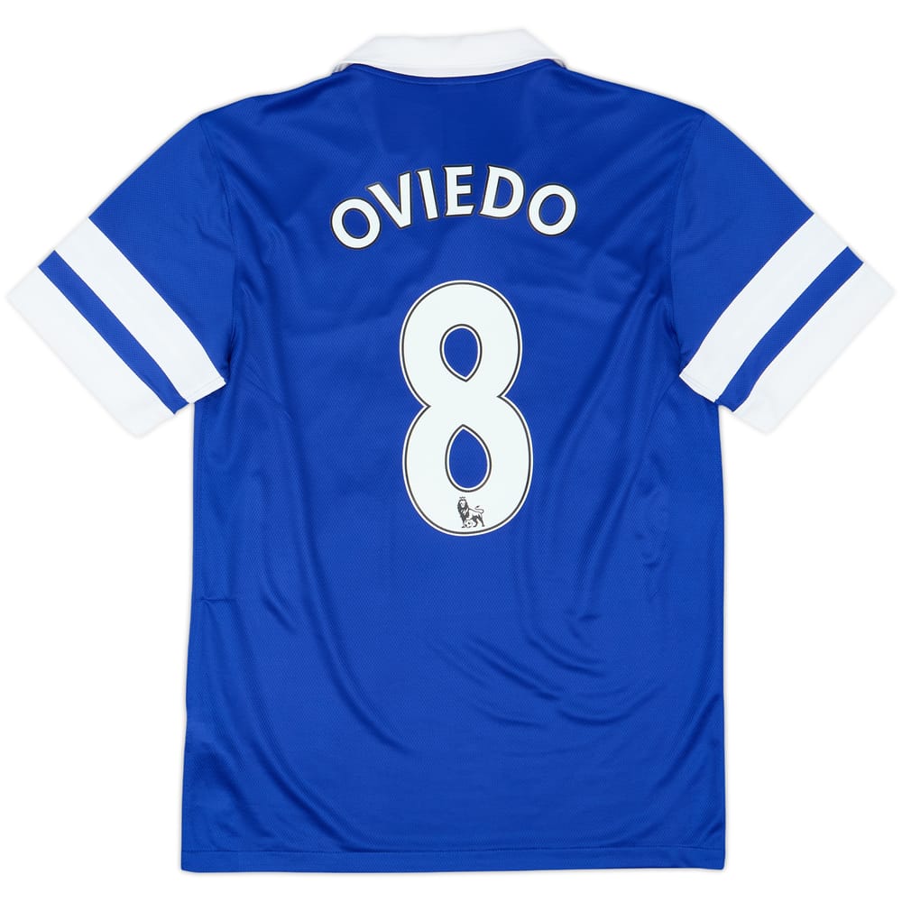 2013-14 Everton Home Shirt Oviedo #8 - 8/10 - (S)