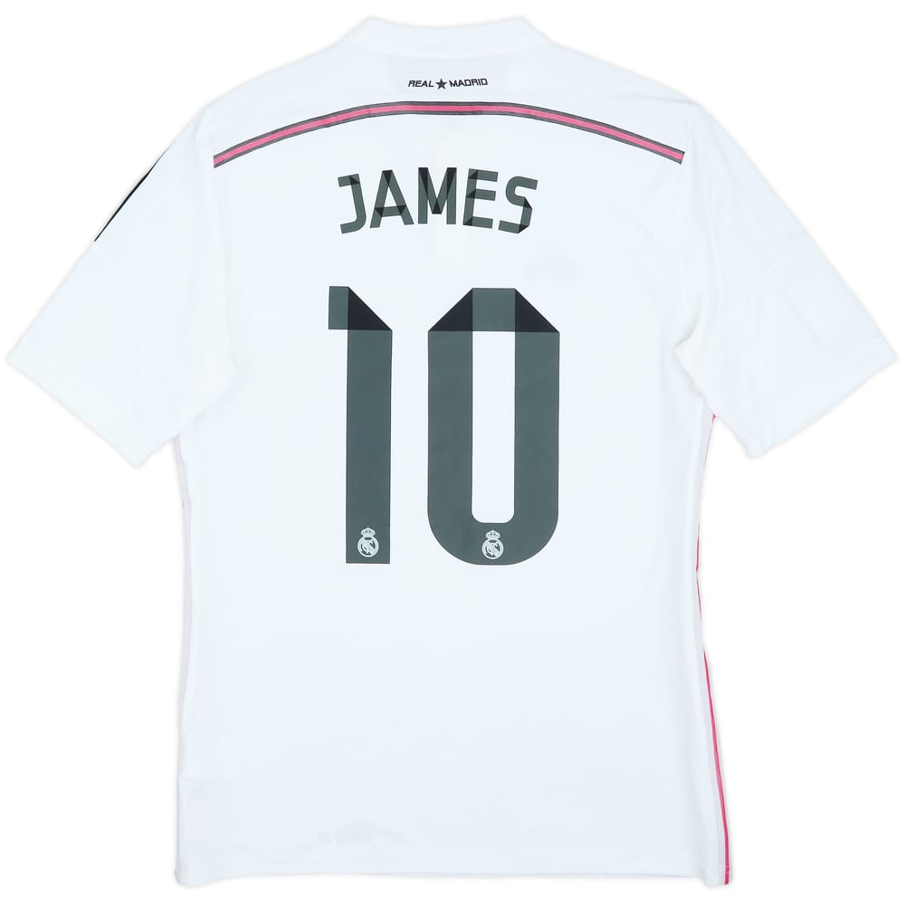 2014-15 Real Madrid Home Shirt James #10 - 7/10 - (M)
