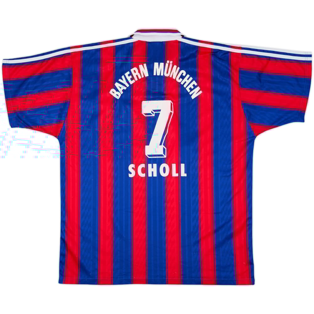 1995-97 Bayern Munich Home Shirt Scholl #7 - 6/10 - (XL)