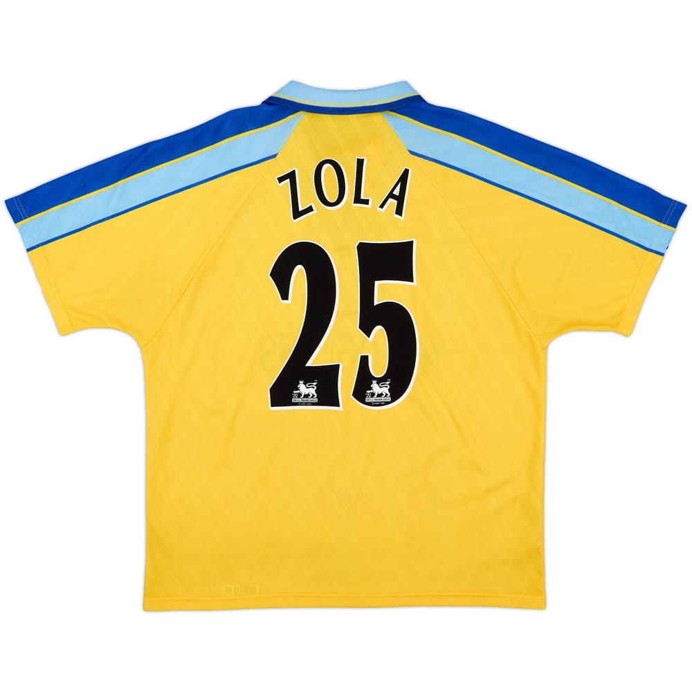 1997-98 Chelsea Away Shirt Zola #25 - 8/10 - (XL)