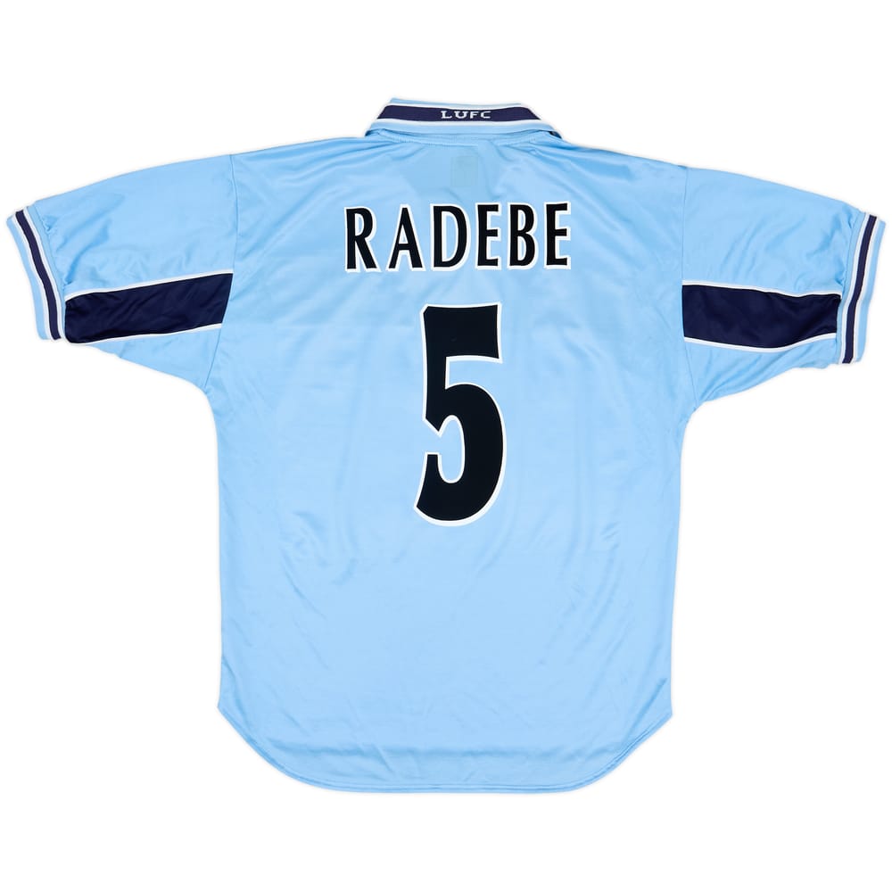 1999-00 Leeds United Away Shirt Radebe #5 - 8/10 - (M)