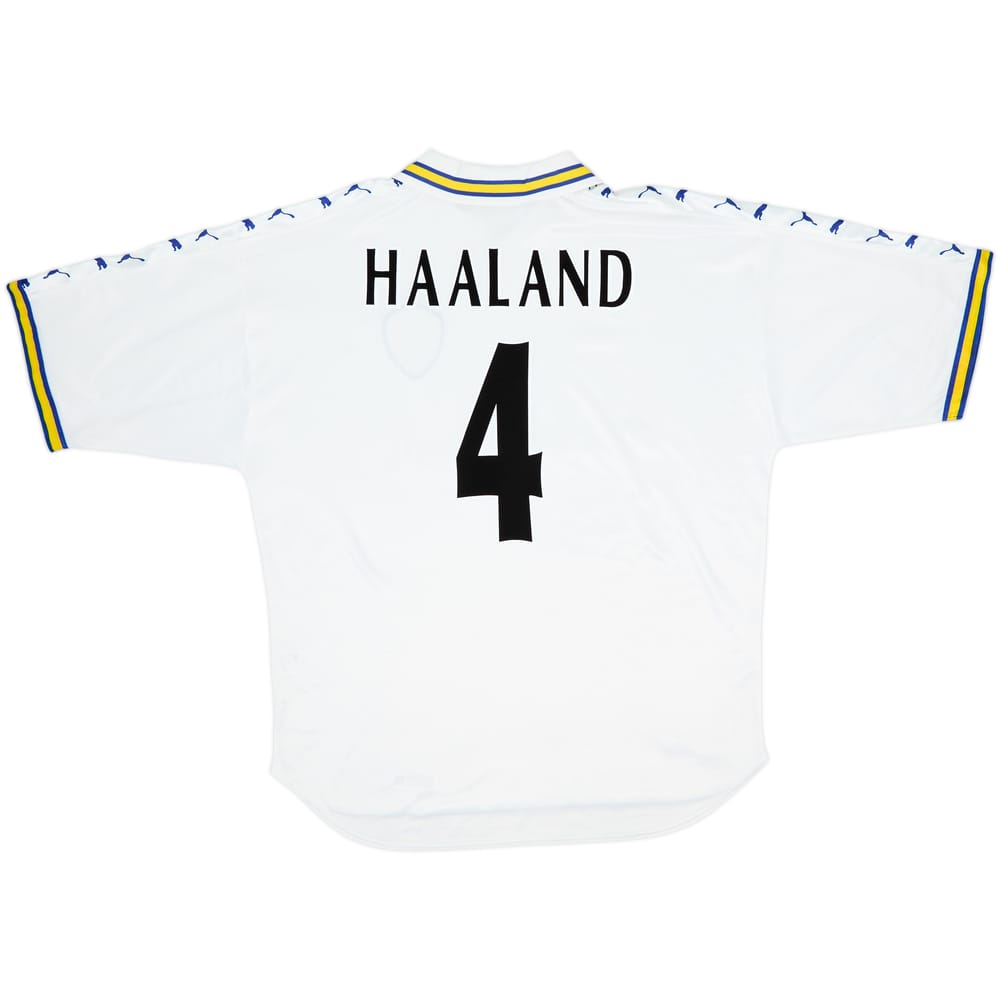 Camiseta de local del Leeds United 1998-00 Haaland #4 - 8/10 - (XL)
