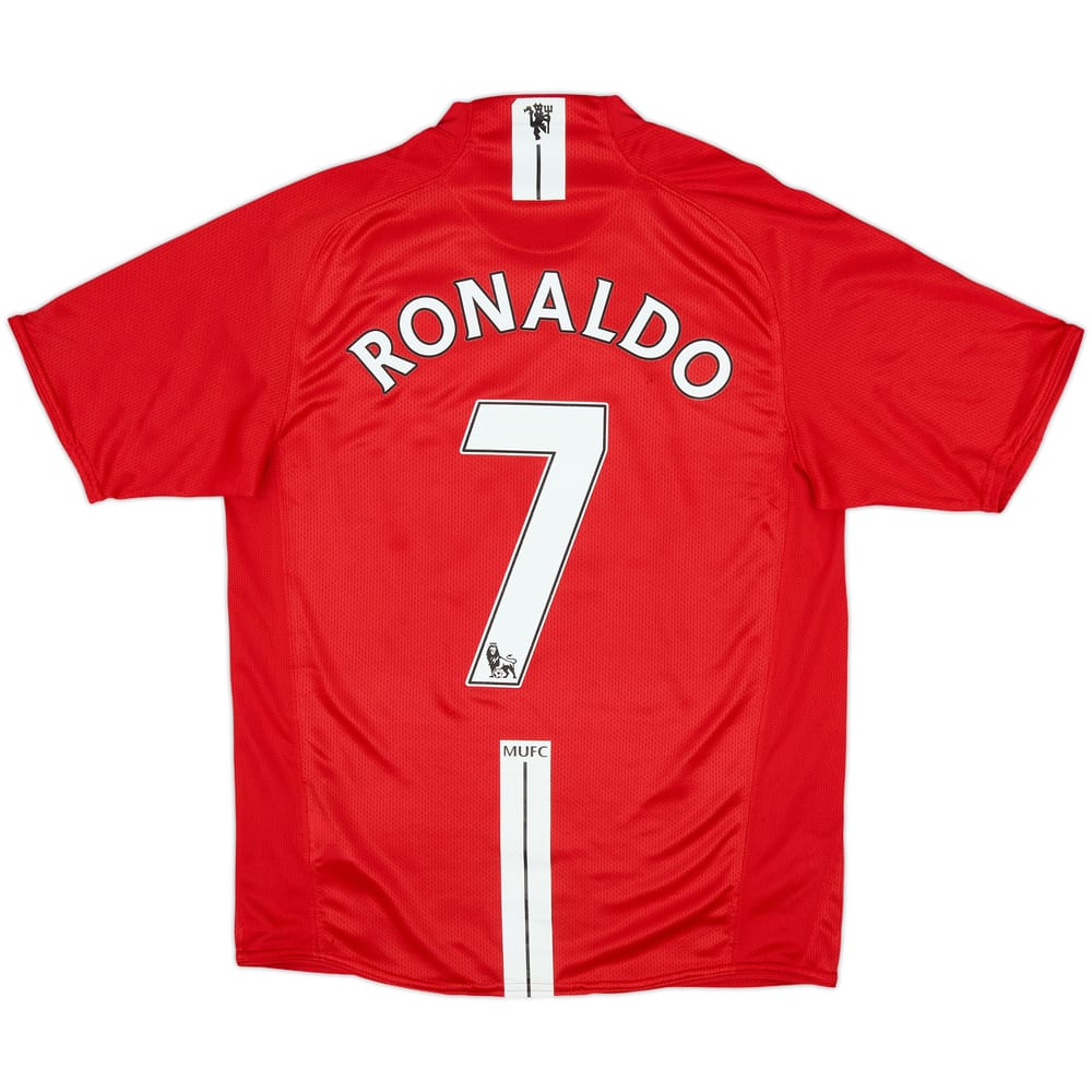 2007-09 Manchester United Camiseta Local Ronaldo #7 - 6/10 - (S)