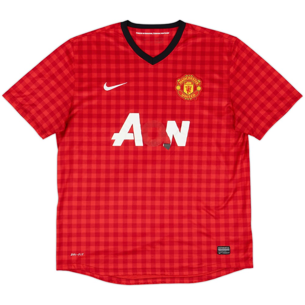 2012-13 Manchester United Home Shirt - 4/10 - (XL)