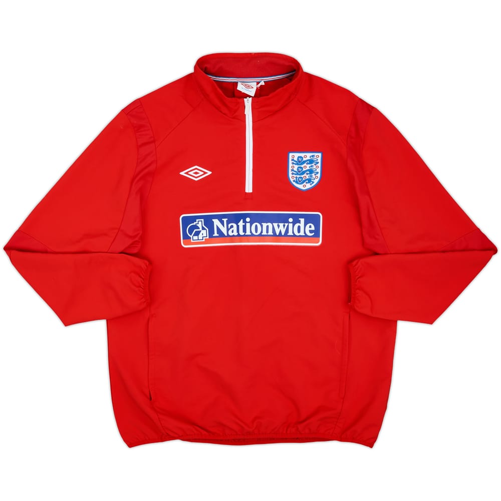 2010-11 England Umbro 1/4 Zip Drill Top - 9/10 - (XL)
