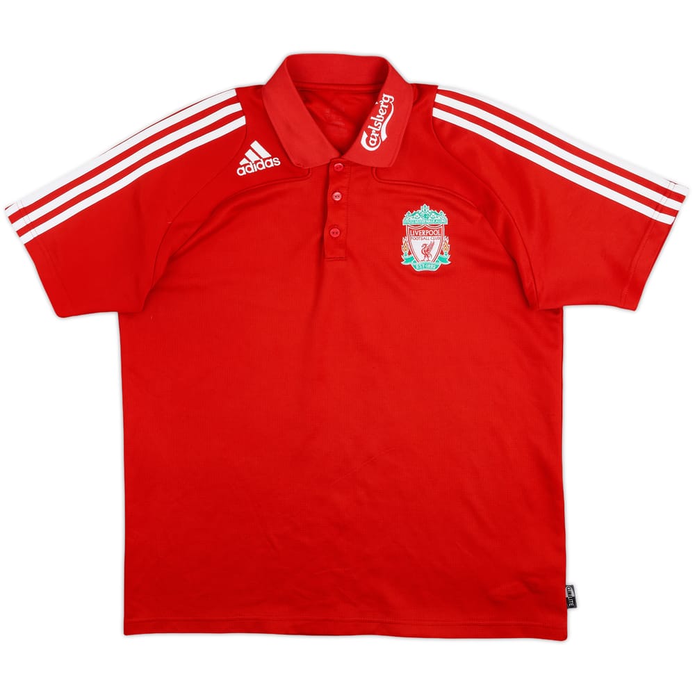 2008-09 Liverpool adidas Polo Shirt - 8/10 - (L)