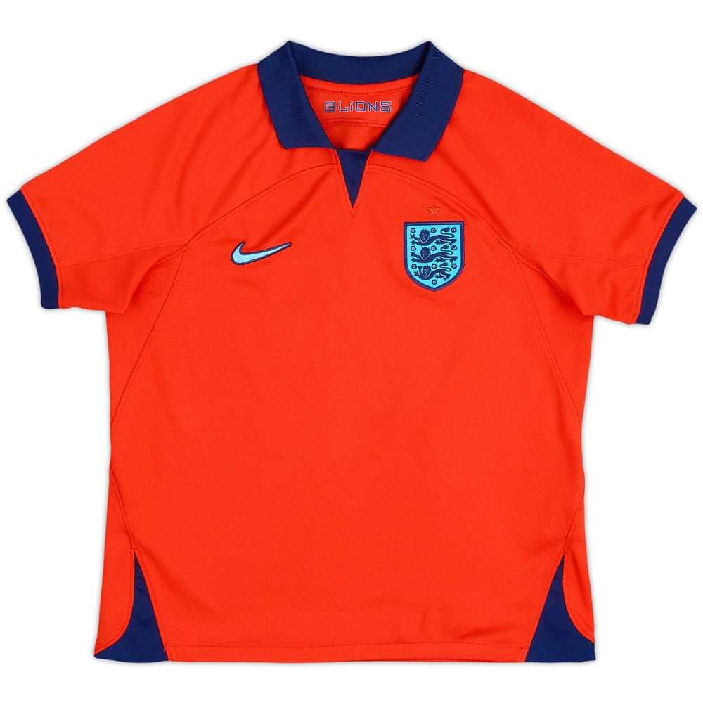 2022-23 England Away Shirt - 9/10 - (7-8 Years)