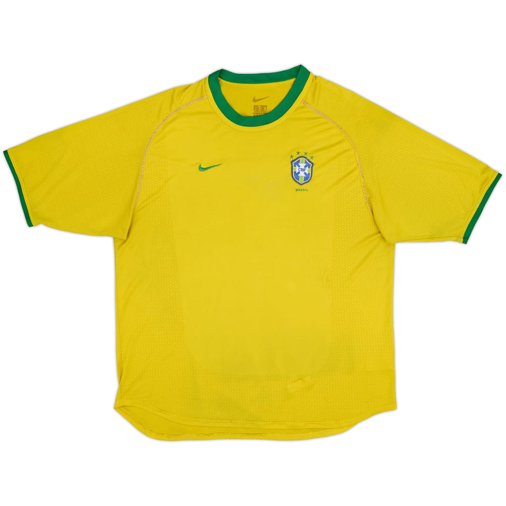 2000-02 Brazil Home Shirt - 4/10 - (XL)