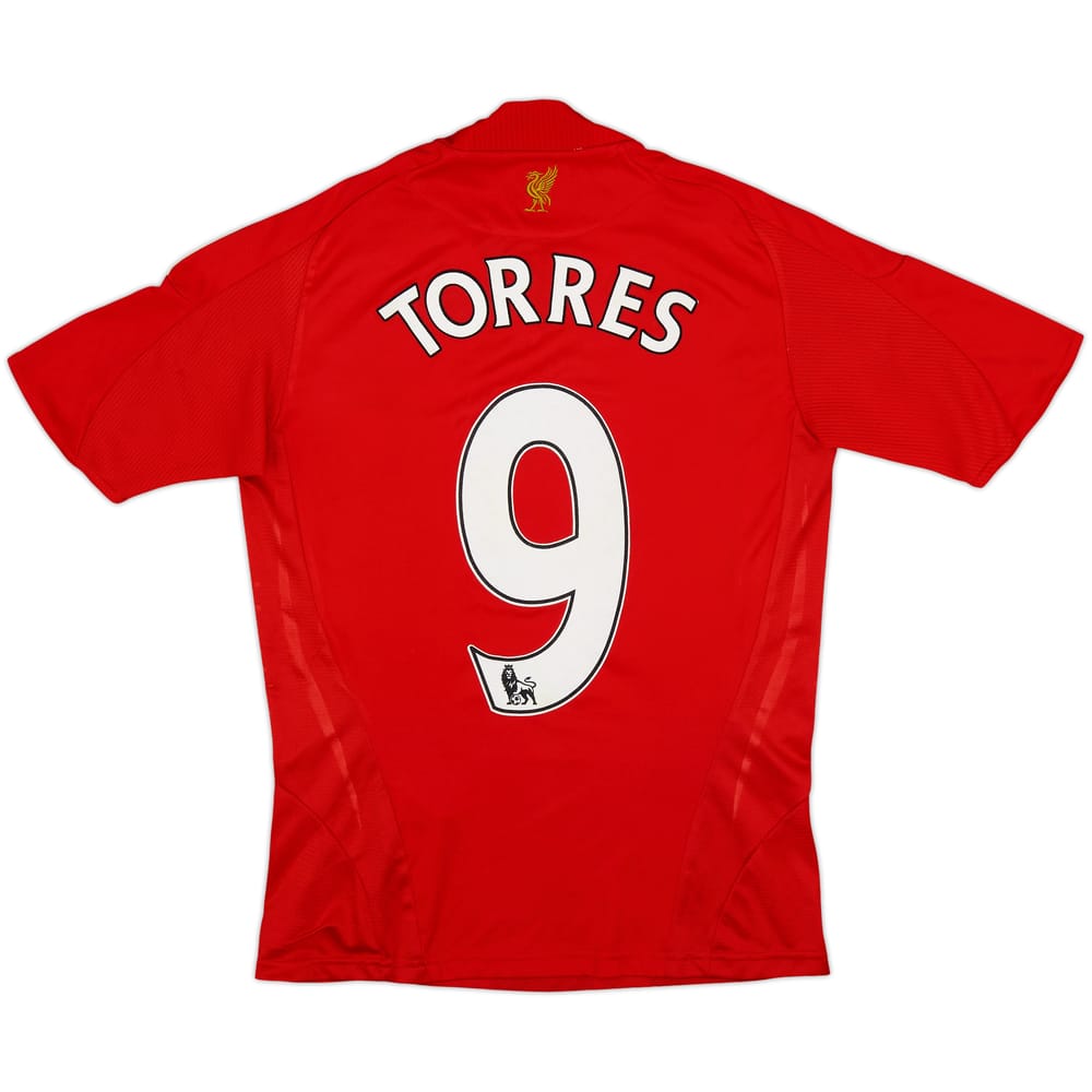Camiseta de local del Liverpool 2008-10 Torres #9 - 5/10 - (Niños S)