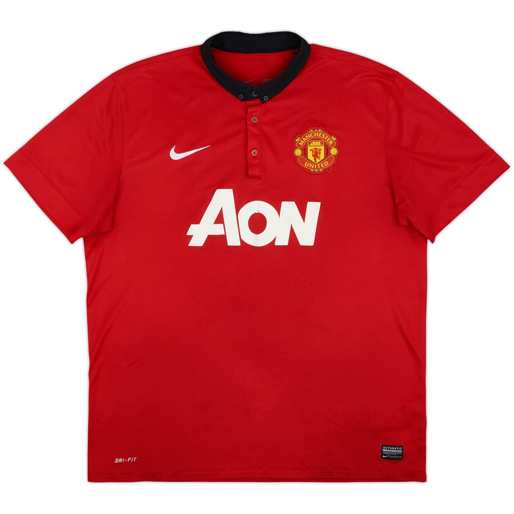 2013-14 Manchester United Home Shirt - 5/10 - (XL)