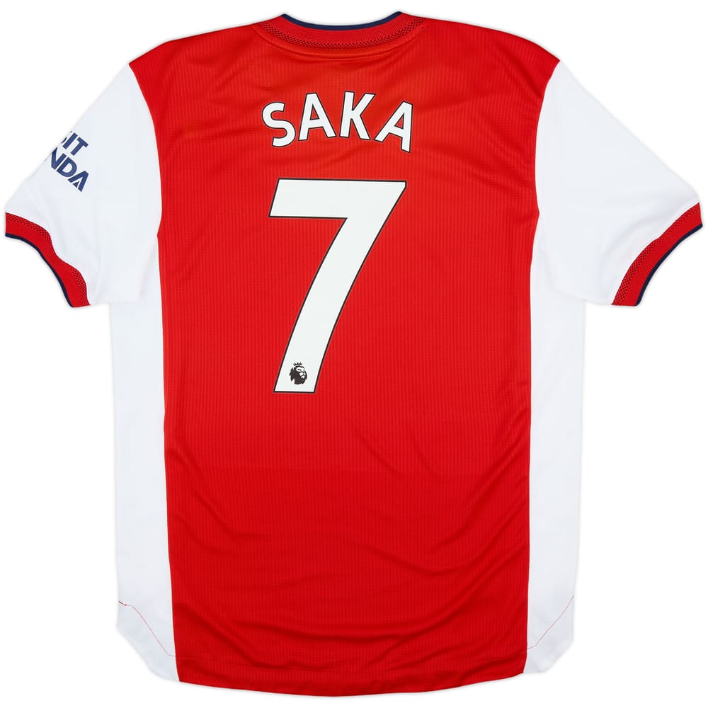 2021-22 Arsenal Authentic Home Shirt Saka #7 - 7/10 - (M)