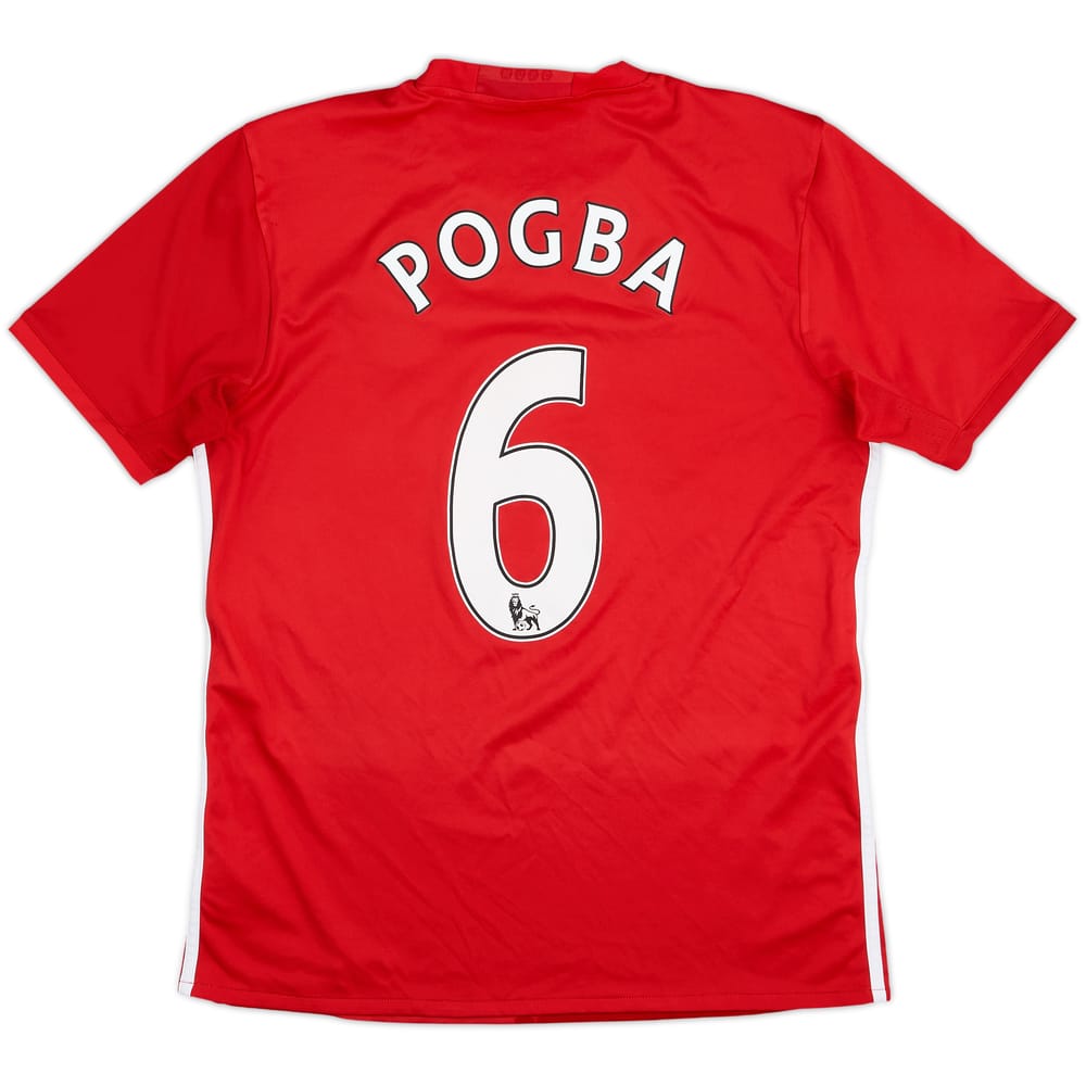 2016-17 Manchester United Home Shirt Pogba #6 - 8/10 - (M)