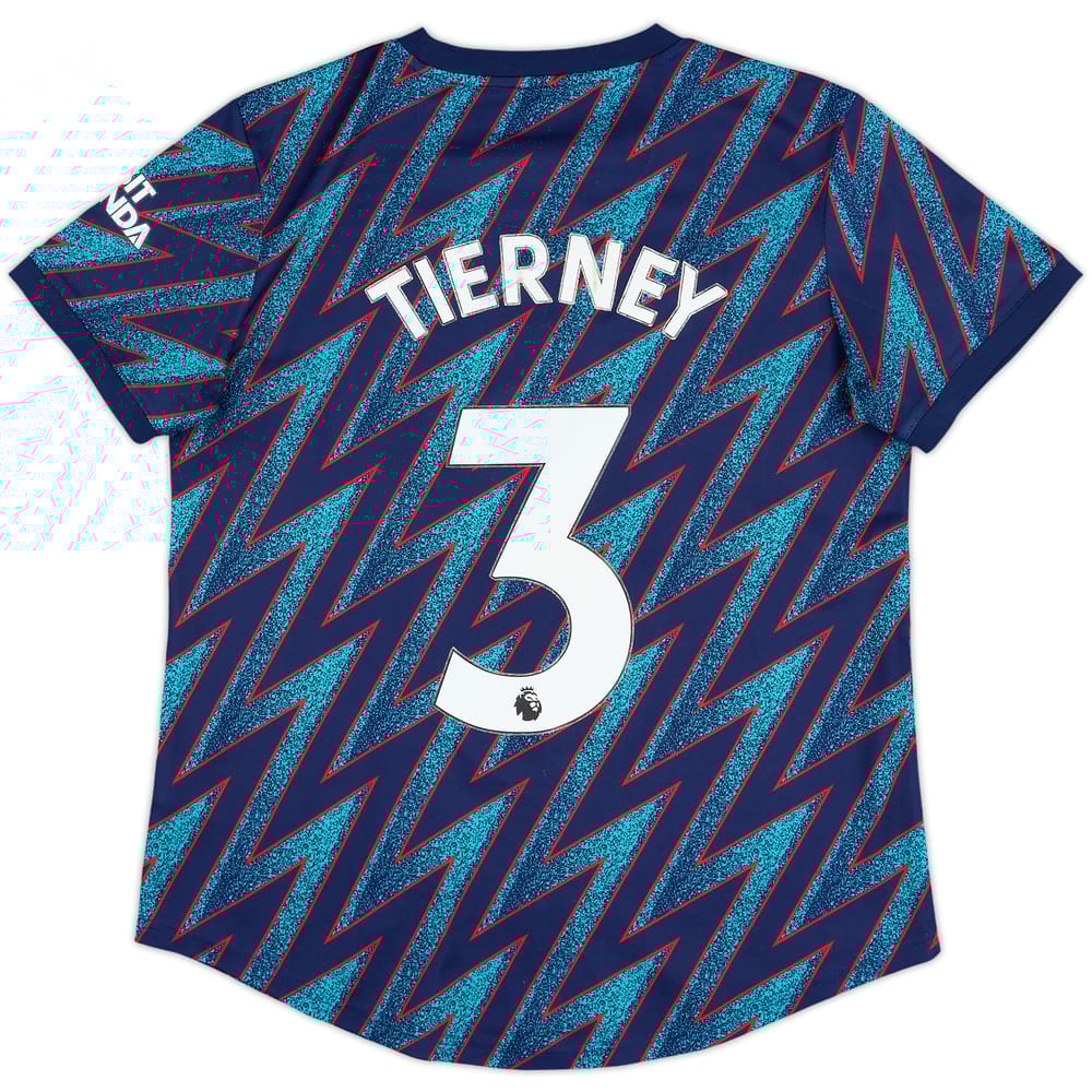 2021-22 Arsenal Third Shirt Tierney #3 - 5/10 - (Women's L)
