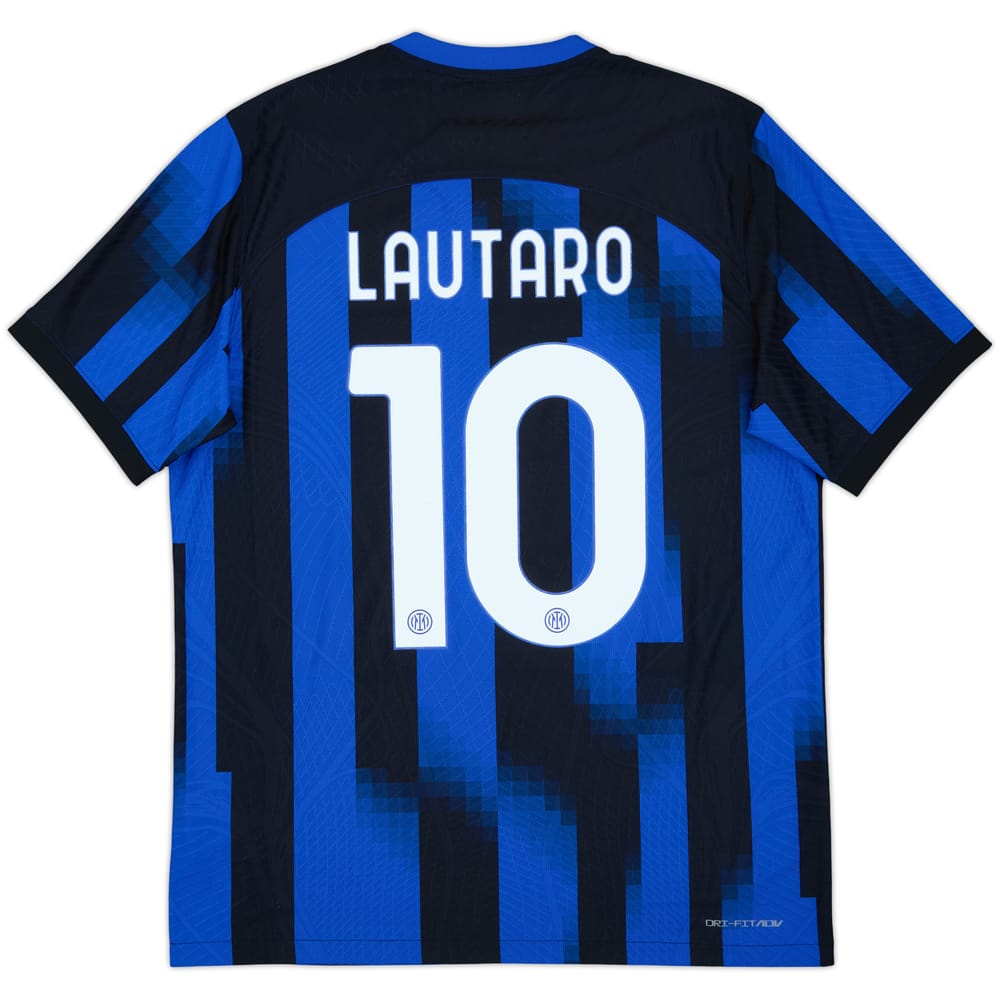 2023-24 Inter Milan Authentic Home Shirt Lautaro #10 - 10/10 - (L)