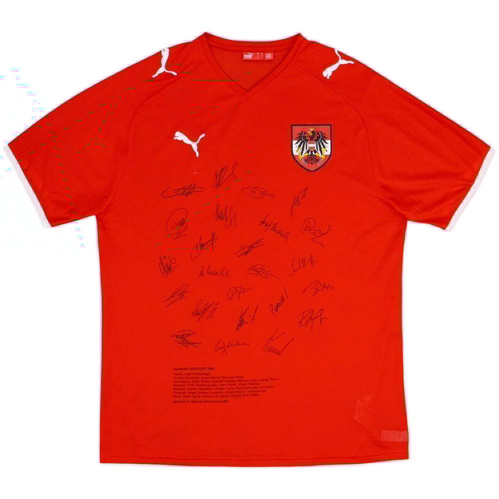 2008-09 Austria 'Signed' Home Shirt - 10/10 - (L)
