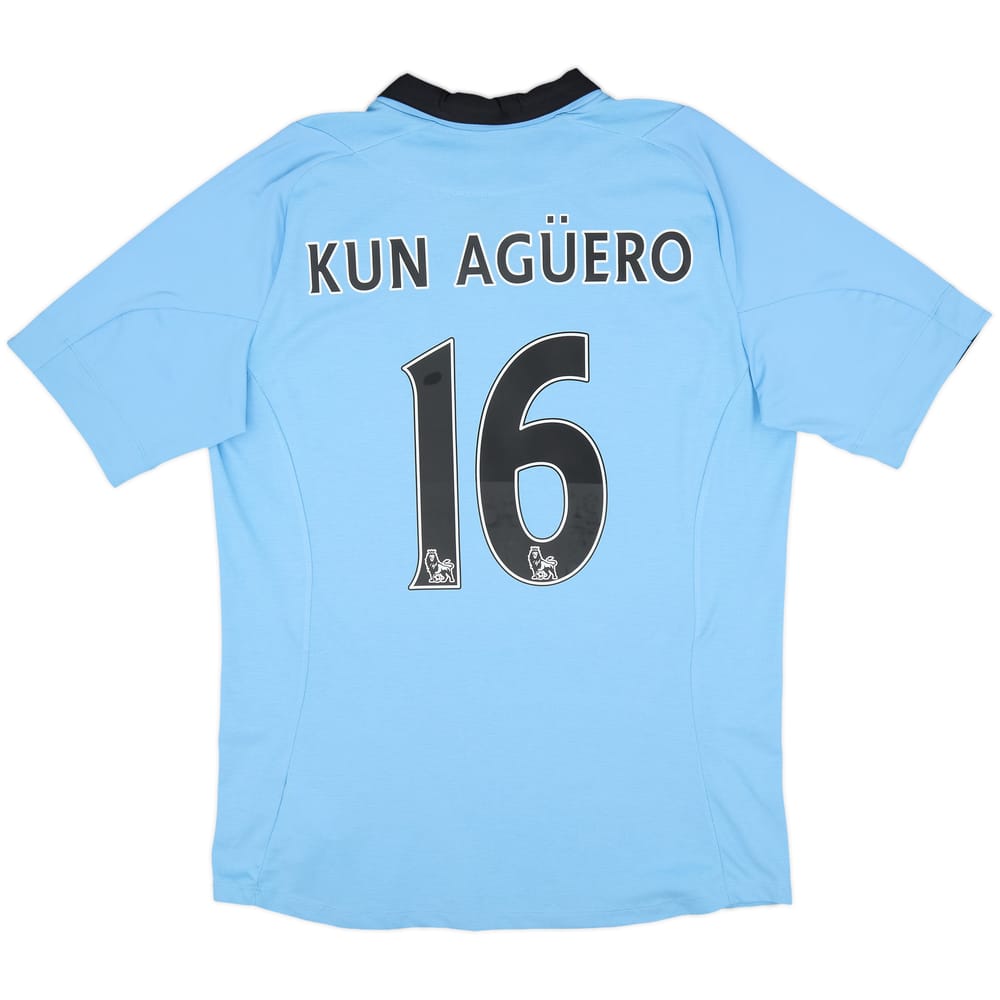2012-13 Manchester City Home Shirt Kun Aguero #16 - 6/10 - (L)