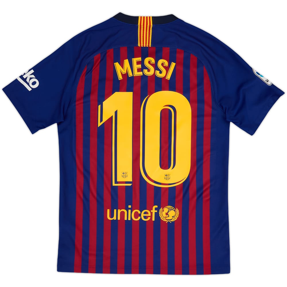 2018-19 Barcelona Home Shirt Messi #10 - 9/10 - (S)