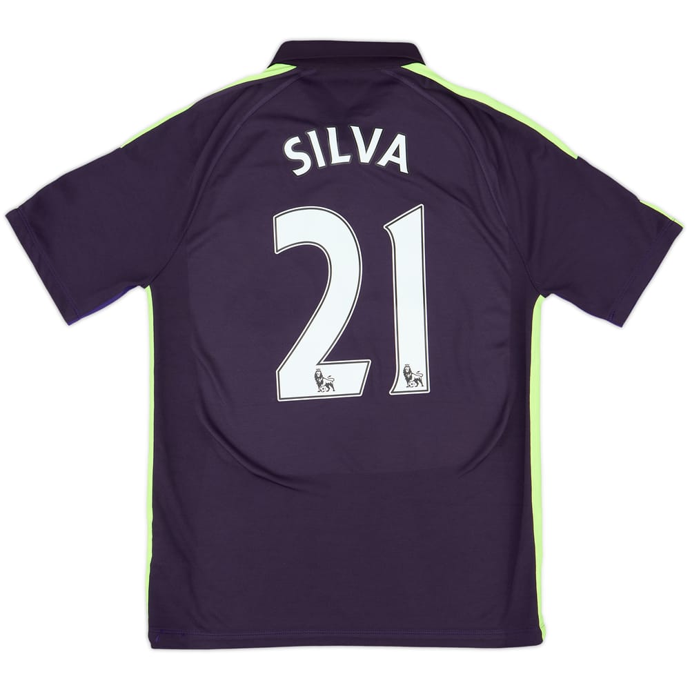 2014-15 Manchester City Third Shirt Silva #21 - 9/10 - (M)