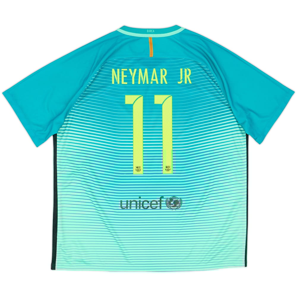 2016-17 Barcelona Third Shirt Neymar Jr #11 - 9/10 - (XXL)