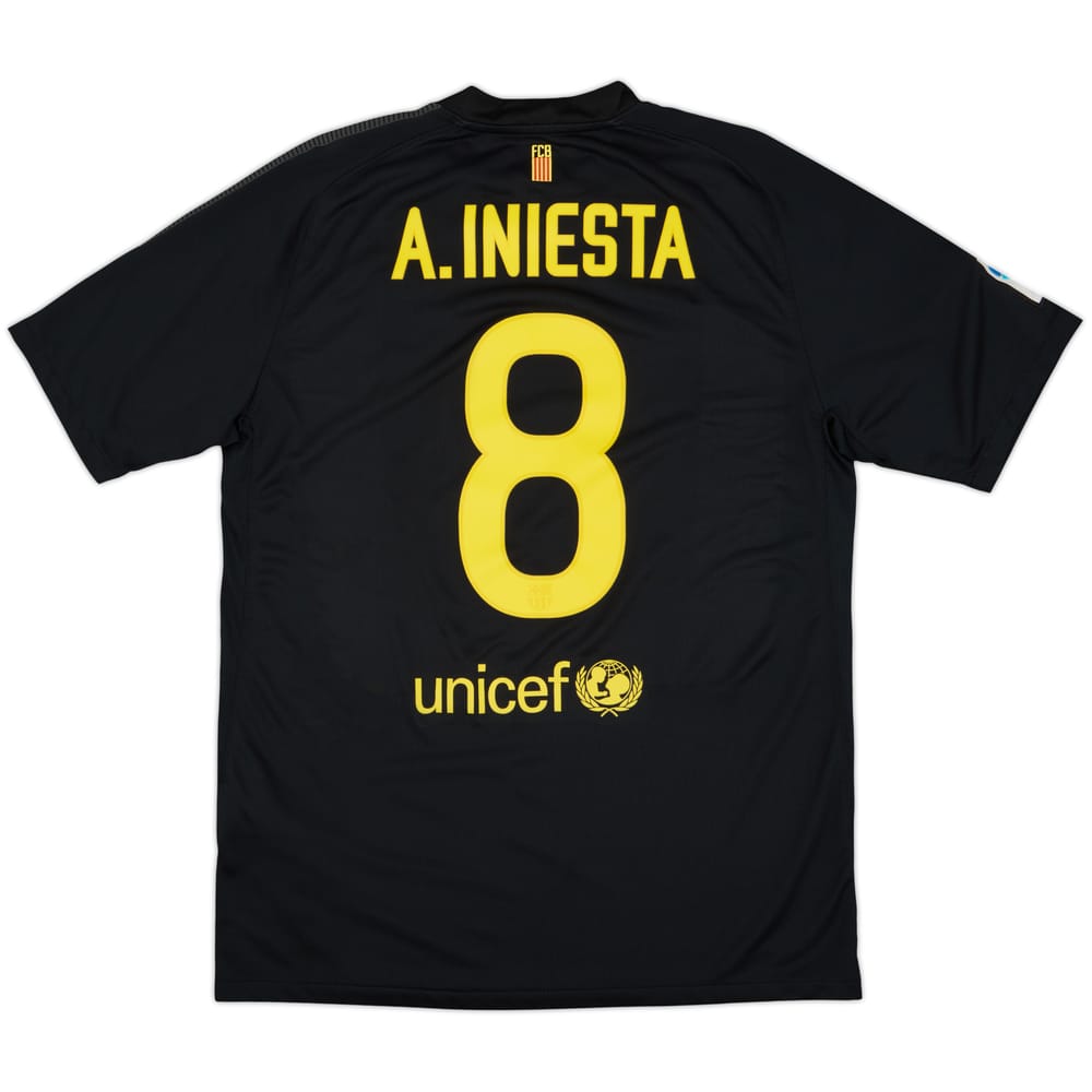 2011-12 Barcelona Away Shirt A.Iniesta #8 - 9/10 - (L)