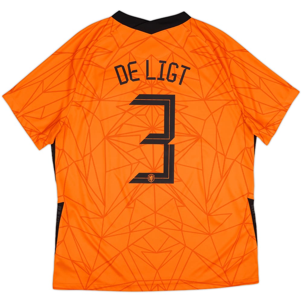 2020-21 Netherlands Home Shirt De Light #3 - 8/10 - (XL)
