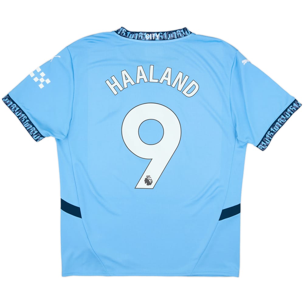 2024-25 Manchester City Home Shirt Haaland #9 - 8/10 - (L)