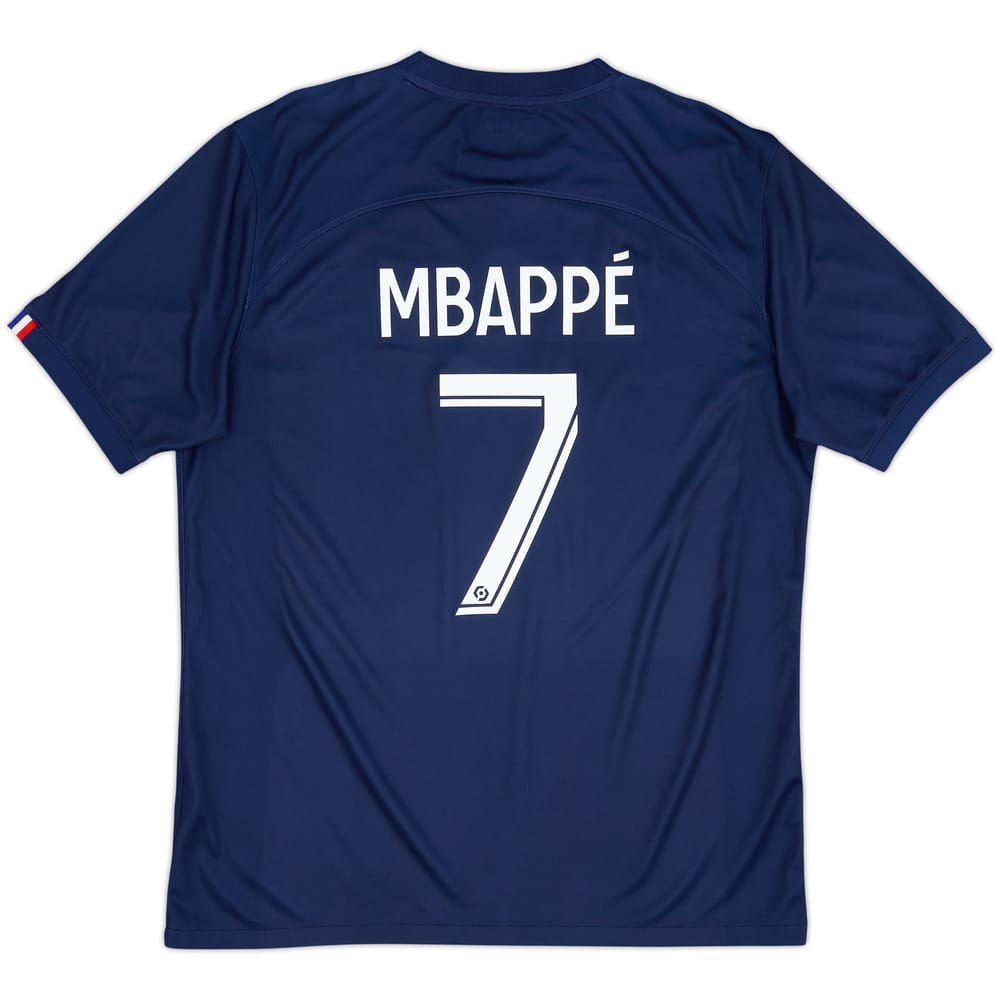 2022-23 Paris Saint-Germain Home Shirt Mbappe #7 - 6/10 - (L)
