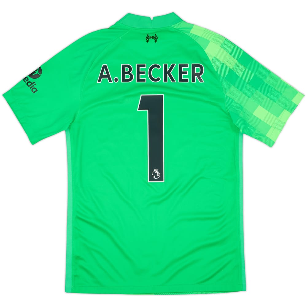 2021-22 Liverpool GK S/S Shirt A.Becker #1 - 8/10 - (S)