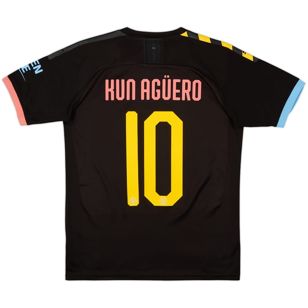 2019-20 Manchester City Away Shirt Kun Aguero #10 - 8/10 - (S)