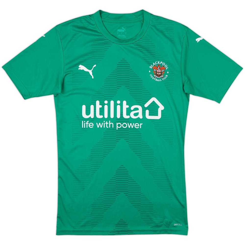 2022-23 Blackpool GK S/S Shirt - 10/10 - (S)