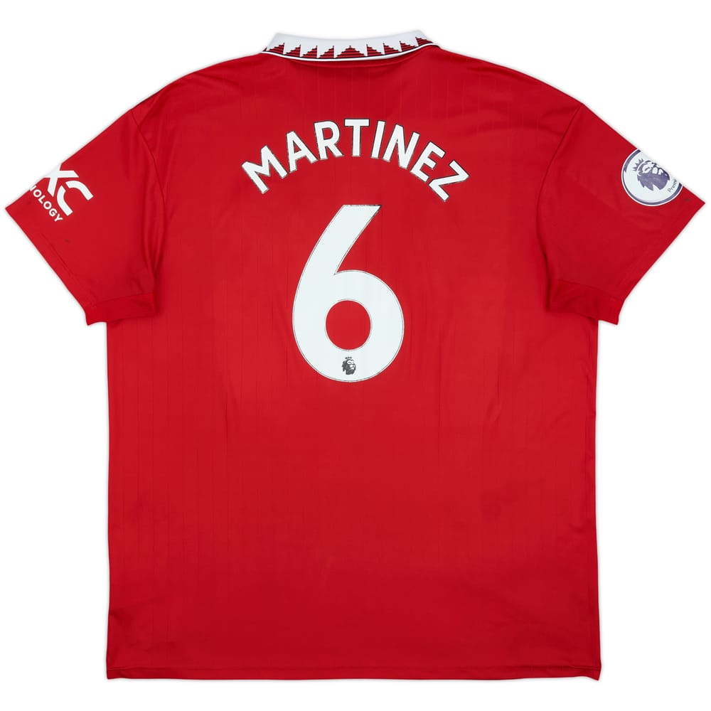 2022-23 Manchester United Home Shirt Martinez #6 - 5/10 - (XXL)