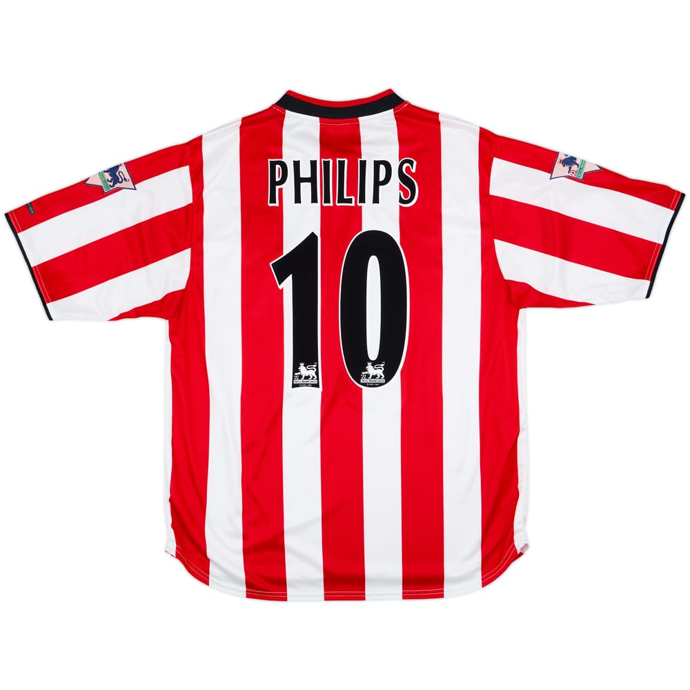 2000-02 Sunderland Home Shirt Phillips #10 - 8/10 - (L)