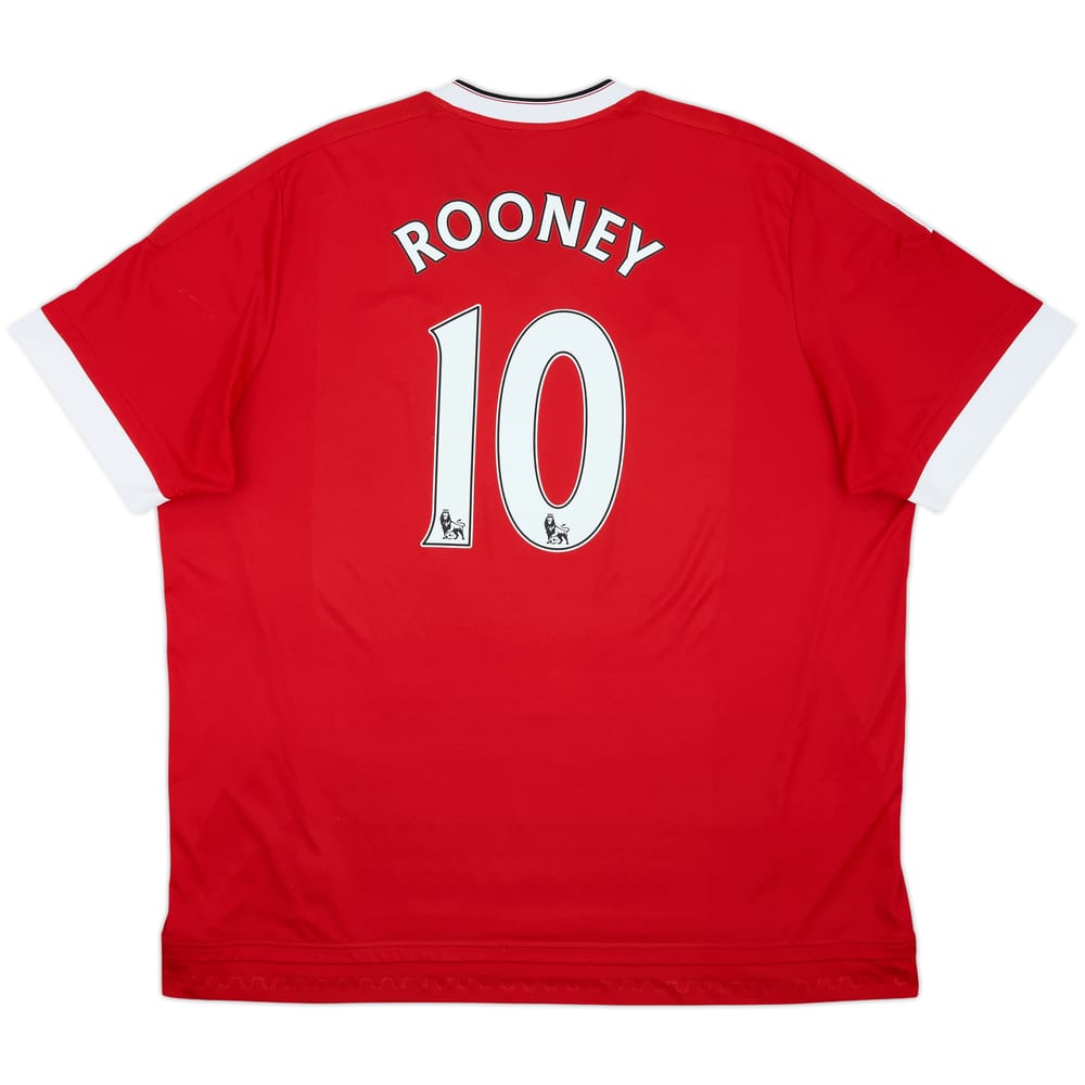 2015-16 Manchester United Home Shirt Rooney #10 - 8/10 - (3XL)