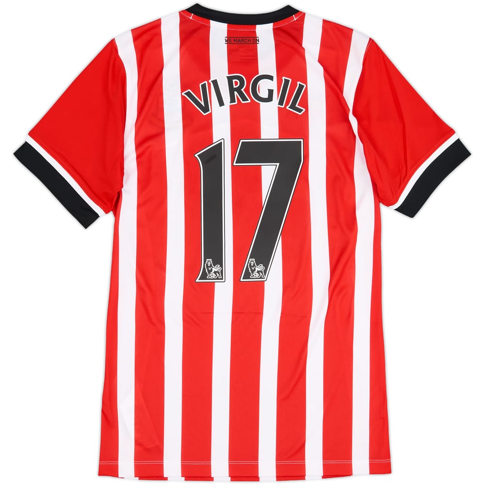 2016-17 Southampton Home Shirt Virgil #17 - 8/10 - (S)