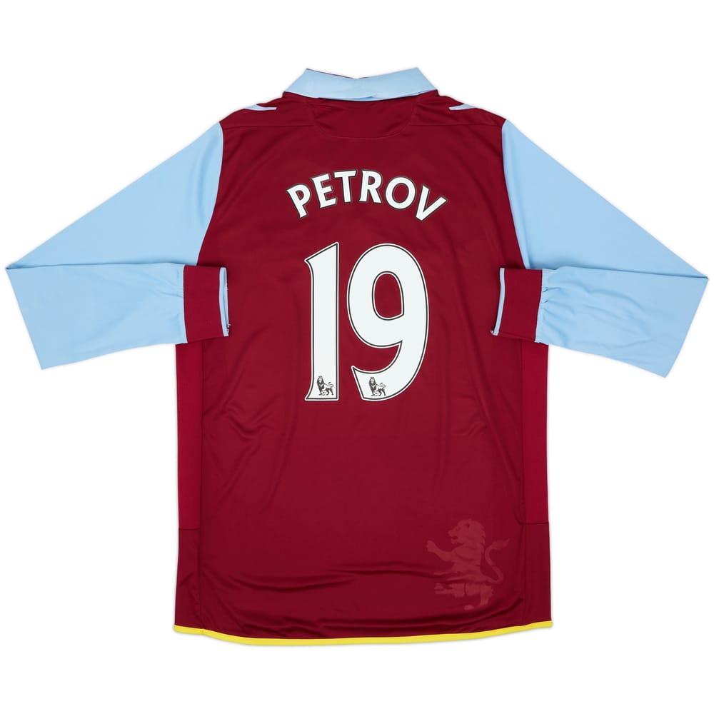 2012-13 Aston Villa Home L/S Shirt Petrov #19 - 7/10 - (L)