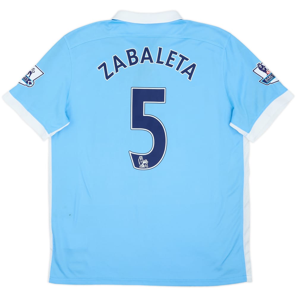 2015-16 Manchester City Home Shirt Zabaleta #5 - 7/10 - (L)