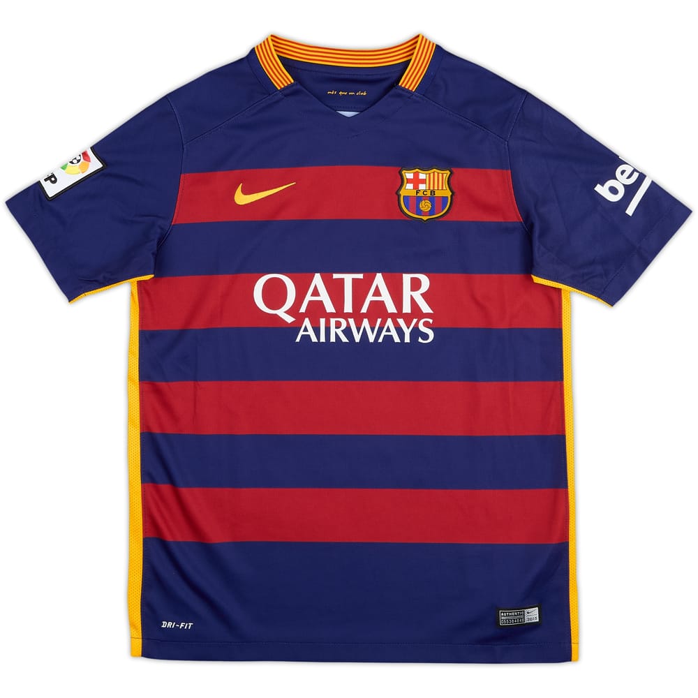 2015-16 Barcelona Home Shirt - 10/10 - (L.Boys)