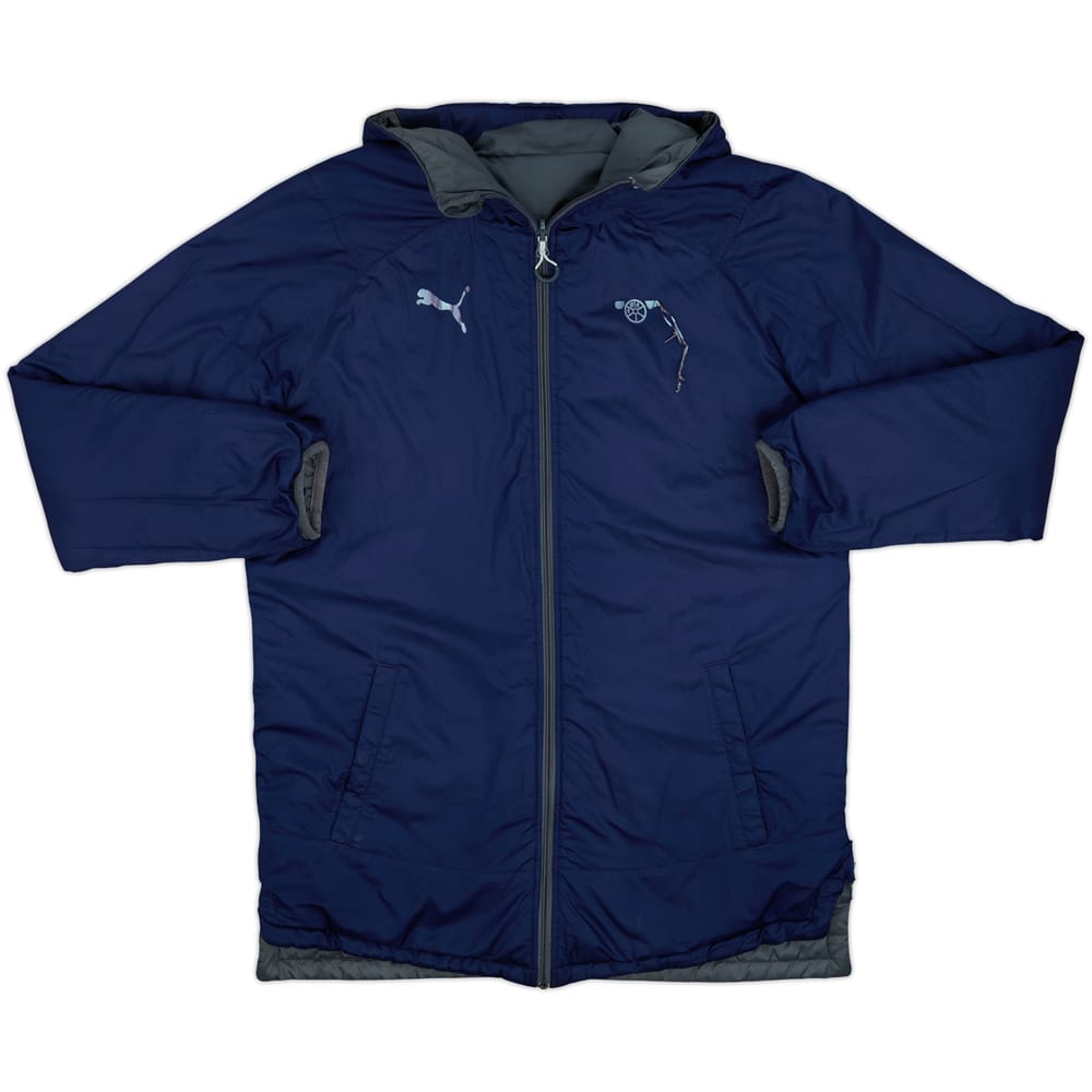 2017-18 Arsenal Puma Reversible Padded Bench Coat - 3/10 - (S)
