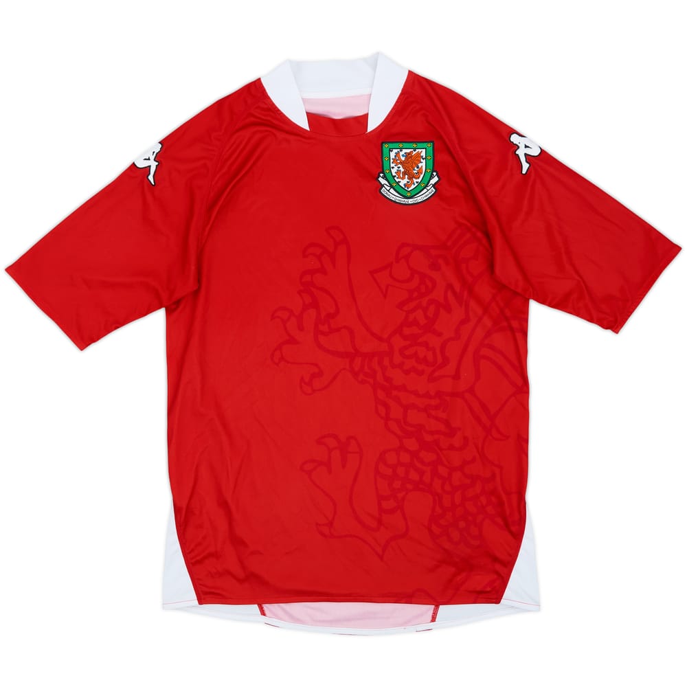 2007-08 Wales Home Shirt - 8/10 - (L)
