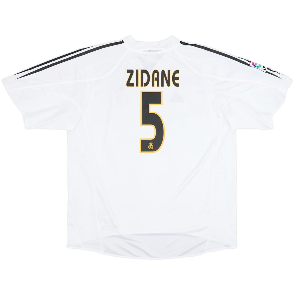 2004-05 Real Madrid Camiseta Local Zidane #5 - 8/10 - (XL)