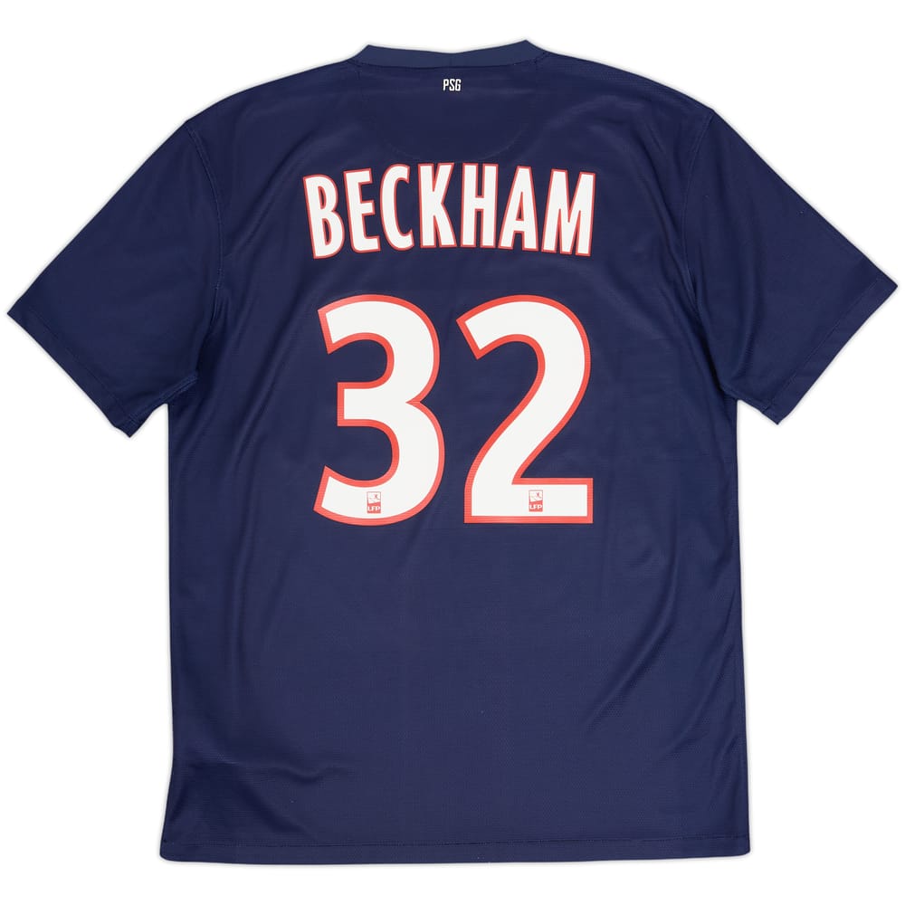 2012-13 Paris Saint-Germain Home Shirt Beckham #32 - 9/10 - (M)