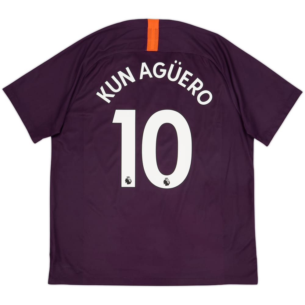 Camiseta de la tercera equipación del Manchester City 2018-19 Kun Aguero #10 - 10/10 - (XL)