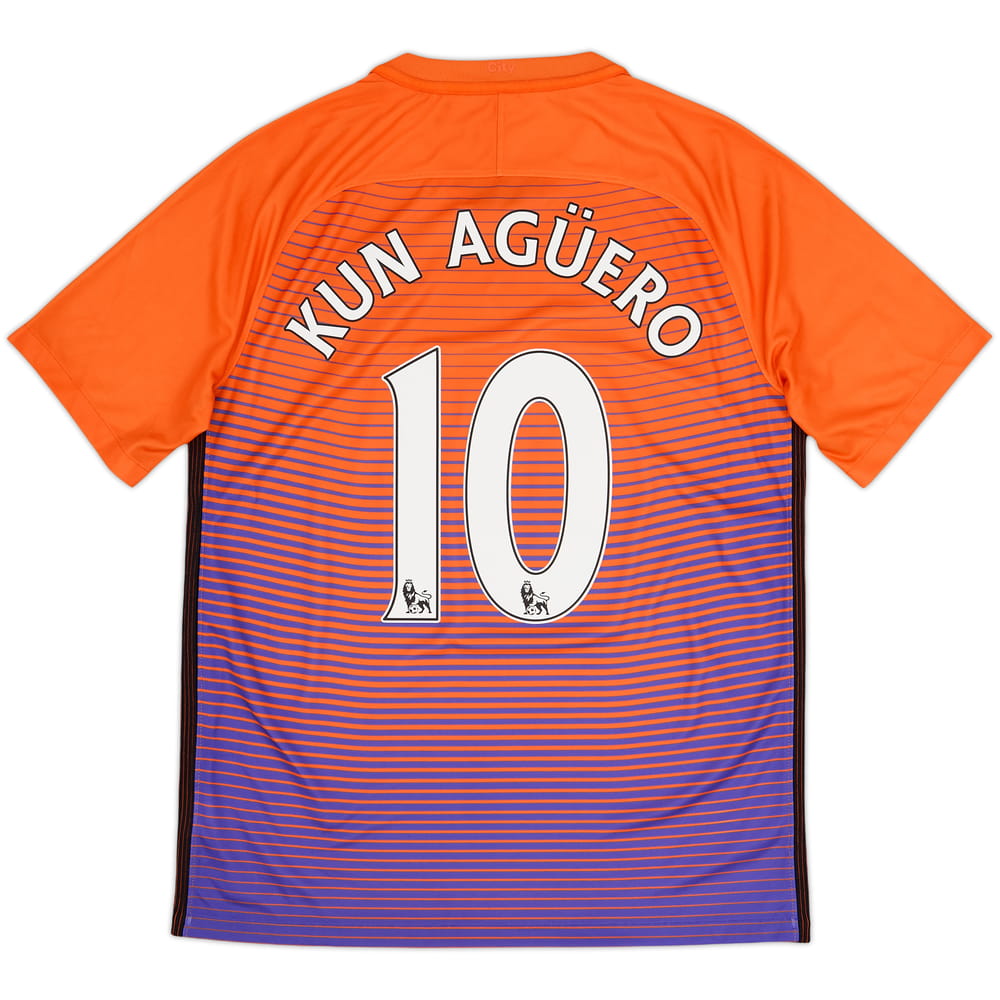 2016-17 Manchester City Third Shirt Kun Aguero #10 - 10/10 - (M)
