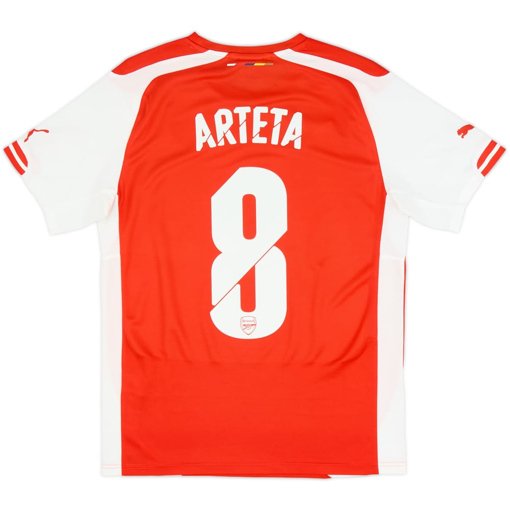2014-15 Arsenal Home Shirt Arteta #8 - 8/10 - (S)