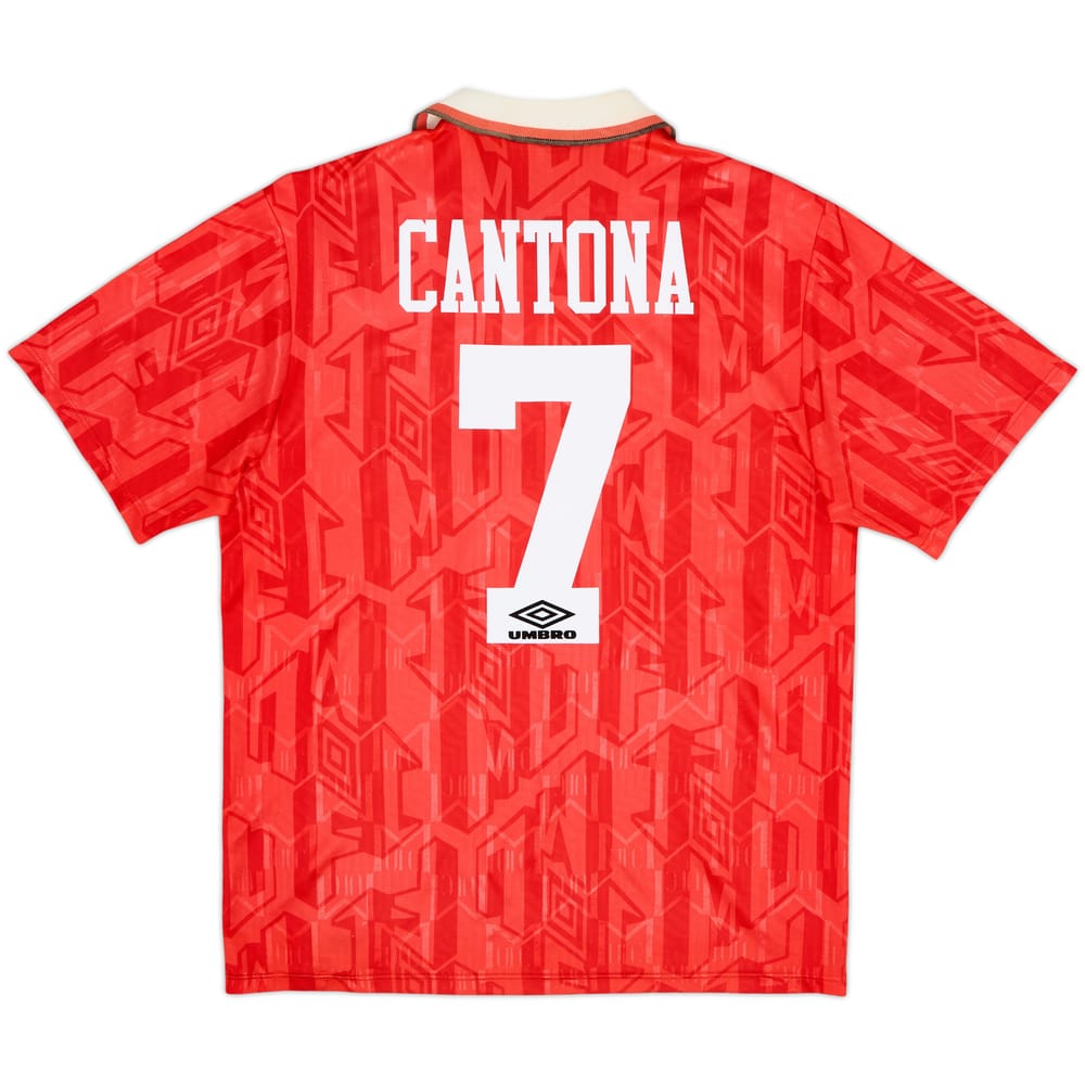 1992-94 Manchester United Home Shirt Cantona #7 - 7/10 - (L)